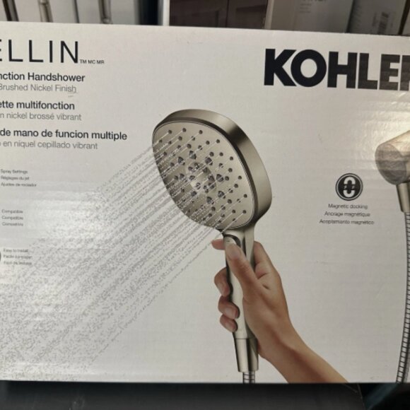 Kohler Tellin Multifunction Handheld Shower Head – Brushed Nickel Finish (New) - Picture 2 of 6